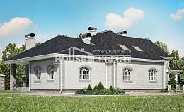 385-001-П Проект двухэтажного дома мансардой, гараж, классический коттедж из пеноблока, Усть-Каменогорск
