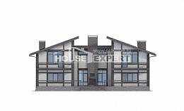 280-002-П Проект двухэтажного дома мансардой, современный загородный дом из кирпича, Жанаозен
