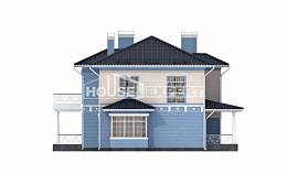 285-003-Л Проект двухэтажного дома и гаражом, современный дом из кирпича Темиртау, House Expert