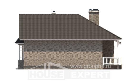 195-001-П Проект одноэтажного дома, простой домик из кирпича Атырау, House Expert