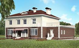 380-001-Л Проект двухэтажного дома, гараж, большой домик из кирпича, Уральск