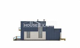 060-006-П Проект двухэтажного дома мансардой, маленький дом из блока Астана, House Expert