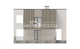 150-017-П Проект двухэтажного дома, небольшой домик из арболита, Рудный