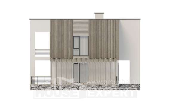 150-017-П Проект двухэтажного дома, бюджетный загородный дом из блока Актобе, House Expert