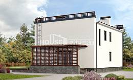 215-002-П Проект двухэтажного дома, современный дом из газобетона, Кызылорда