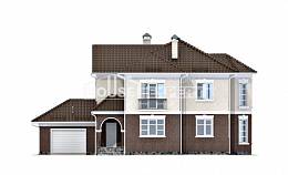 190-002-Л Проект двухэтажного дома и гаражом, средний домик из пеноблока Кызылорда, House Expert