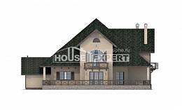 350-001-П Проект двухэтажного дома с мансардой, гараж, просторный домик из твинблока, Кокшетау