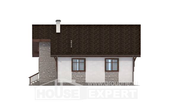 080-002-Л Проект одноэтажного дома, доступный коттедж из пеноблока, House Expert