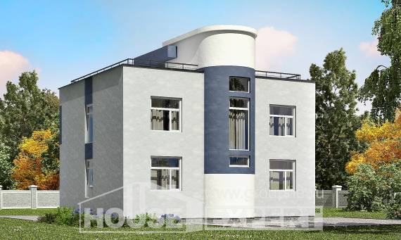 180-005-П Проект двухэтажного дома, красивый домик из газосиликатных блоков, Жанаозен