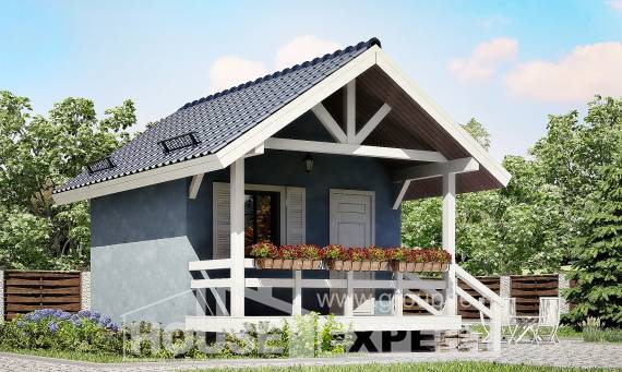 020-001-П Проект одноэтажного дома, уютный домик из дерева, Тараз