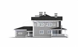 245-004-Л Проект двухэтажного дома, гараж, уютный загородный дом из кирпича Темиртау, House Expert