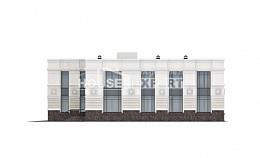 400-005-Л Проект двухэтажного дома, гараж, современный загородный дом из кирпича, Астана