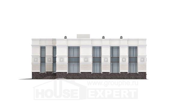 400-005-Л Проект двухэтажного дома, гараж, уютный загородный дом из кирпича, Усть-Каменогорск