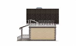 070-004-П Проект двухэтажного дома мансардой, современный дом из бризолита Алма-Ата, House Expert