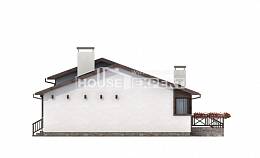 110-003-П Проект одноэтажного дома, классический дом из керамзитобетонных блоков, Актау