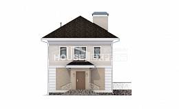 090-003-Л Проект двухэтажного дома, доступный дом из теплоблока, Шымкент