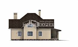 275-003-П Проект двухэтажного дома с мансардой и гаражом, современный домик из кирпича, Экибастуз