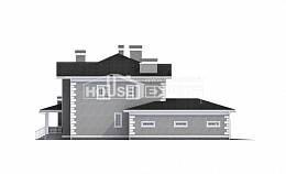 245-004-Л Проект двухэтажного дома и гаражом, простой загородный дом из кирпича Семей, House Expert