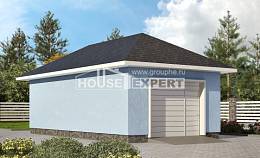 040-001-Л Проект гаража из керамзитобетонных блоков Семей, House Expert