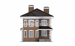 150-006-П Проект двухэтажного дома, гараж, экономичный домик из бризолита, Нур-Султан
