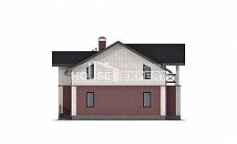 160-014-Л Проект двухэтажного дома, красивый домик из пеноблока Актобе, House Expert