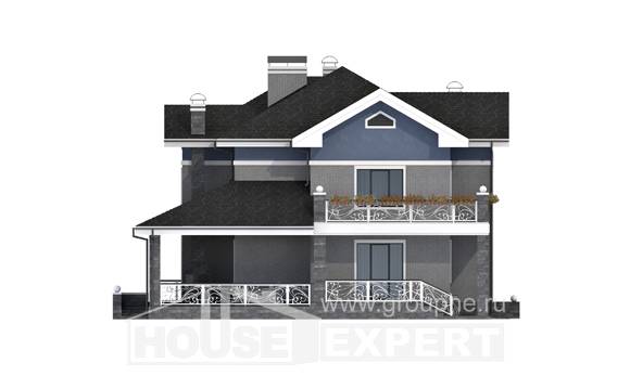 200-006-Л Проект двухэтажного дома, средний домик из кирпича, Атырау