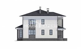 155-011-П Проект двухэтажного дома, недорогой загородный дом из керамзитобетонных блоков, Туркестан