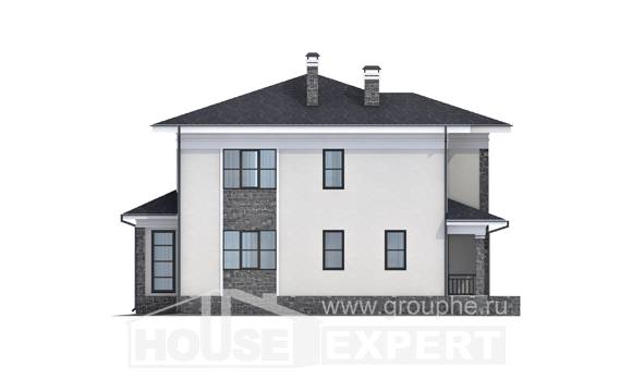 155-011-П Проект двухэтажного дома, современный дом из газобетона Алма-Ата, House Expert