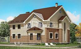 300-004-Л Проект двухэтажного дома, просторный загородный дом из пеноблока, Павлодар