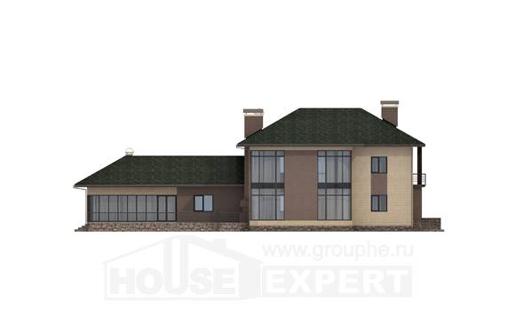 305-003-П Проект двухэтажного дома, классический домик из газосиликатных блоков Семей, House Expert