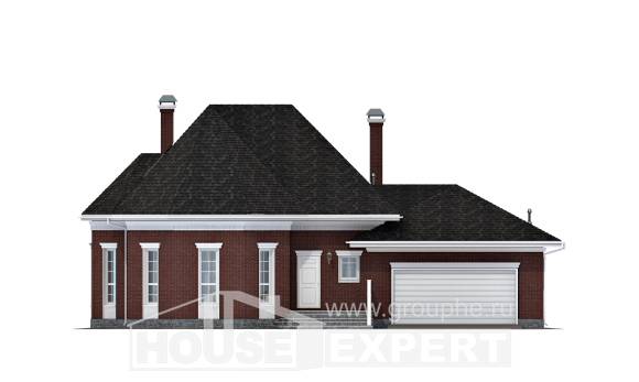 290-002-П Проект двухэтажного дома с мансардным этажом, гараж, огромный дом из газосиликатных блоков Шымкент, House Expert