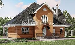 310-001-П Проект двухэтажного дома мансардой, красивый дом из бризолита Кызылорда, House Expert