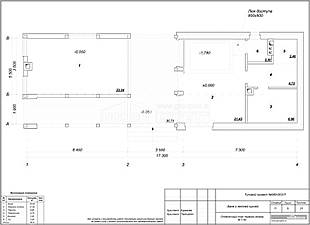 Отделочный план первого этажа М 1:50
