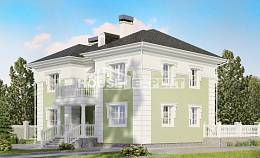 155-005-П Проект двухэтажного дома, современный домик из газобетона Кокшетау, House Expert
