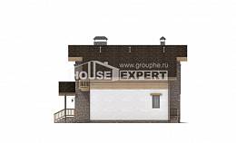 150-004-П Проект двухэтажного дома с мансардным этажом, бюджетный коттедж из пеноблока, Уральск