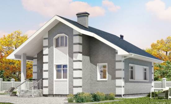 115-001-Л Проект двухэтажного дома мансардой, уютный загородный дом из арболита Талдыкорган | Проекты домов от House Expert