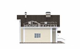 150-002-Л Проект двухэтажного дома с мансардой и гаражом, небольшой коттедж из теплоблока Кызылорда, House Expert