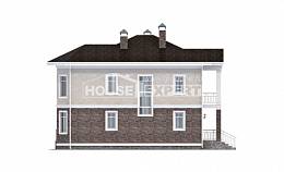 120-001-Л Проект трехэтажного дома, недорогой коттедж из керамзитобетонных блоков Рудный, House Expert