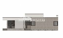 175-001-Л Проект одноэтажного дома, бюджетный домик из керамзитобетонных блоков, Уральск