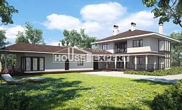 340-001-П Проект двухэтажного дома, гараж, красивый загородный дом из кирпича Талдыкорган, House Expert