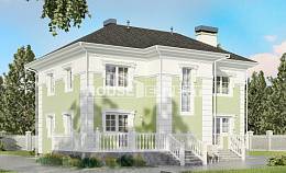 155-005-П Проект двухэтажного дома, доступный загородный дом из керамзитобетонных блоков, House Expert