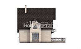 435-002-П Проект трехэтажного дома с мансардным этажом, гараж, просторный коттедж из газосиликатных блоков, House Expert