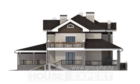 365-001-Л Проект двухэтажного дома и гаражом, современный домик из кирпича, House Expert