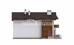 180-009-П Проект двухэтажного дома с мансардой, просторный коттедж из кирпича, Рудный
