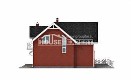 180-013-Л Проект двухэтажного дома с мансардой и гаражом, скромный коттедж из поризованных блоков Туркестан, House Expert