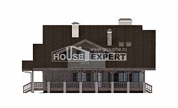 320-001-П Проект двухэтажного дома с мансардным этажом, гараж, красивый домик из кирпича Жанаозен, House Expert
