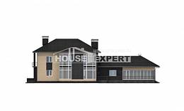 305-003-Л Проект двухэтажного дома, просторный загородный дом из арболита, House Expert