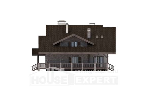 270-001-Л Проект двухэтажного дома с мансардным этажом и гаражом, уютный домик из кирпича Усть-Каменогорск, House Expert