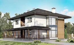 245-001-П Проект двухэтажного дома, классический дом из газобетона, Темиртау