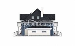 180-002-П Проект двухэтажного дома мансардный этаж, гараж, современный дом из кирпича, Атырау